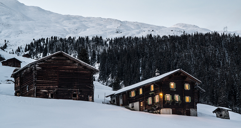 Ferienhaus Maierta - Ansicht Winter