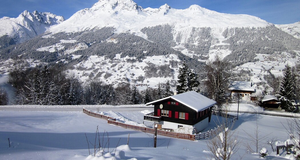 Ferienhaus Sunnegg - Ansicht Winter