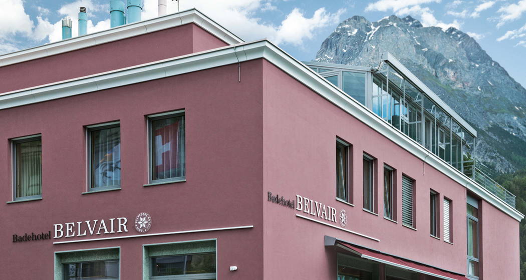 Aussenfassade Badehotel Belvair