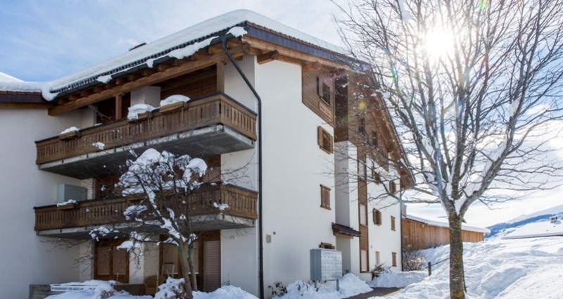 Ferienwohnung Davos Caplan Ledermann - Ansicht Winter