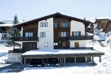 Ferienwohnung Crastahüs 2 Altermatt - Ansicht Winter