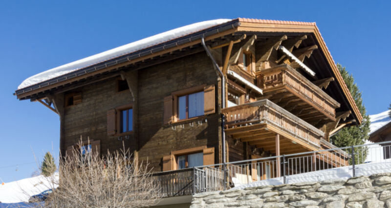 Ferienwohnung Genoveva Sax, Obersaxen Meierhof - Ansicht Winter