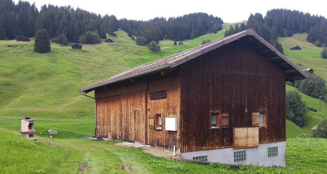 Maiensäss Bostg, Brigels, Aussenansicht