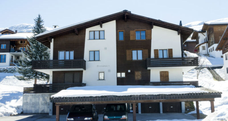 Ferienwohnung Crestahüs Pricking - Ansicht Winter