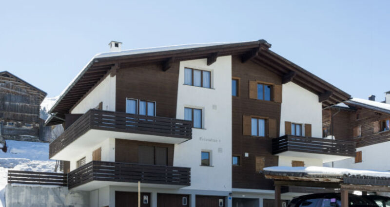 Ferienwohnung Crestahüs Pricking - Ansicht Winter