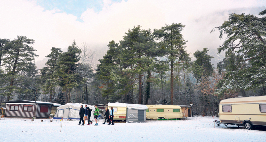 Camping Landquart im Winter