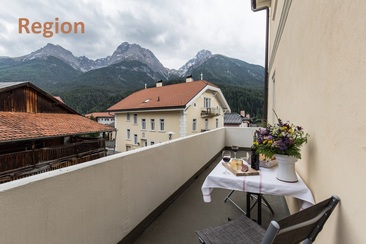 Balcony with a view of Piz Lischana