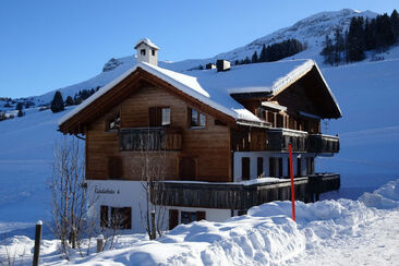 Ferienwohnun Gadahüs Elvers - Ansicht Winter