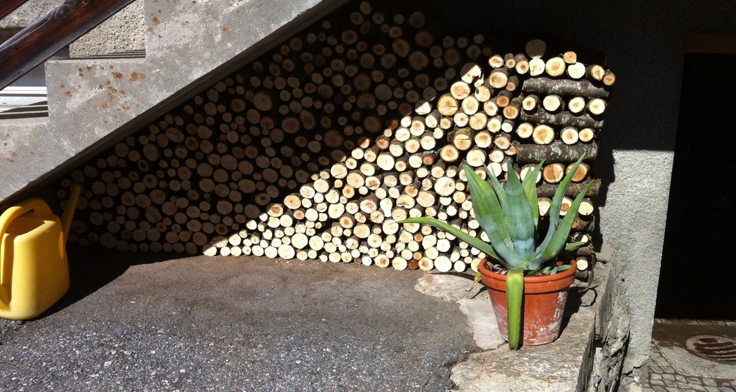 Holzvorrat für den Winter