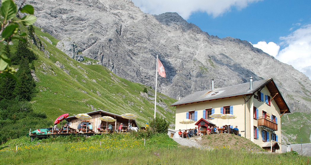 Terrasse Schesaplanahütte