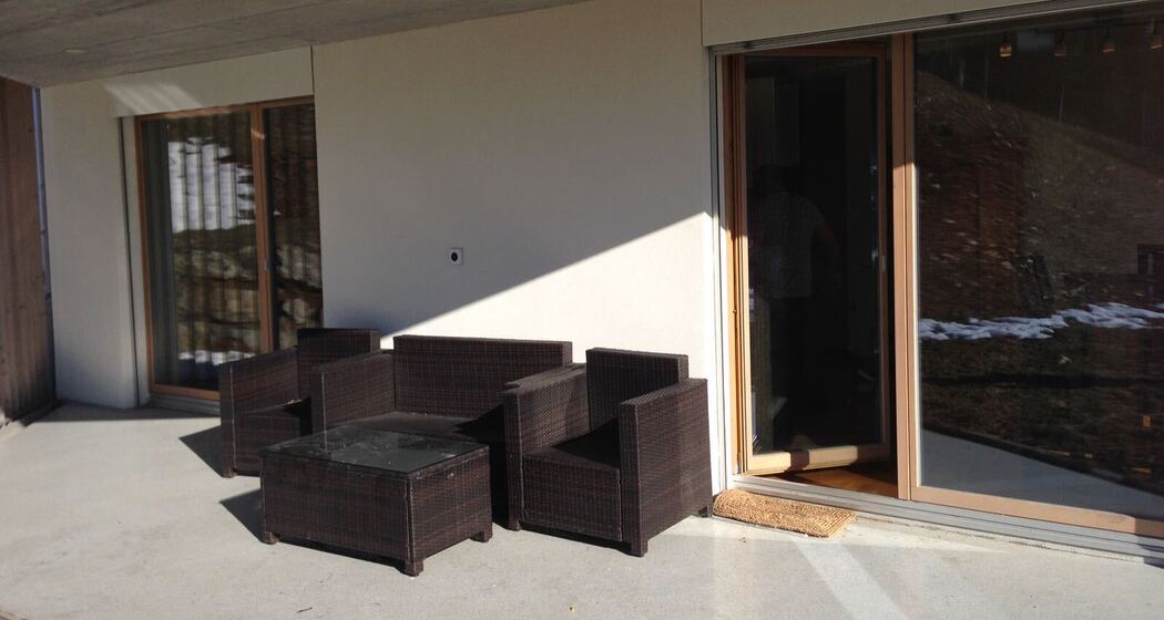 Bialavesta, Brigels,Terasse