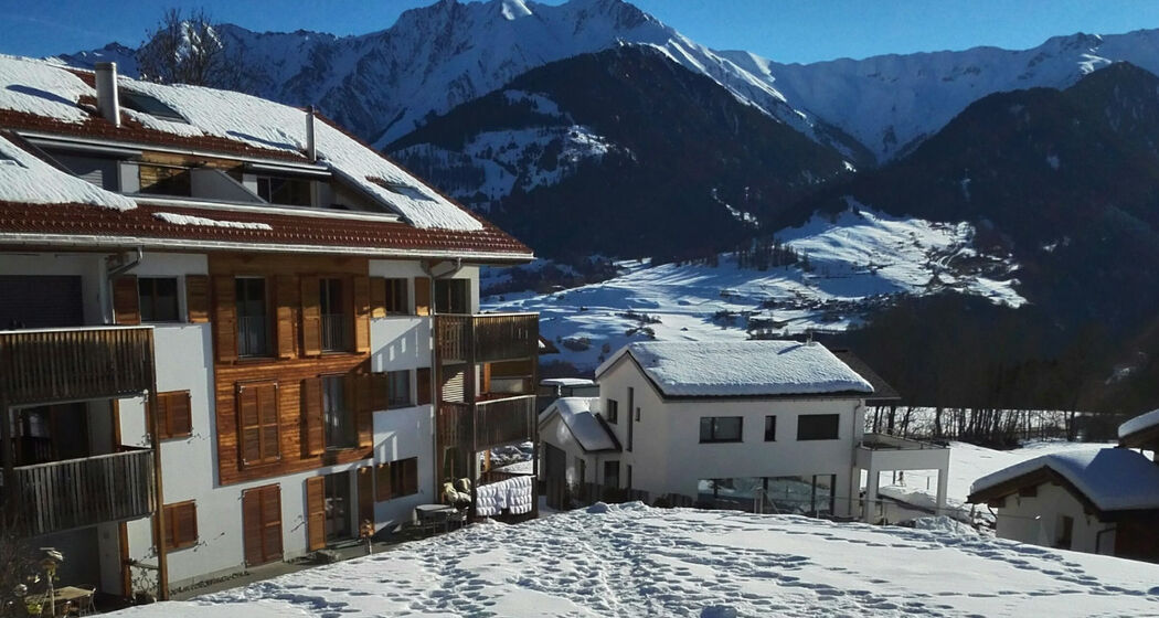 Ferienwohnung Cadorcat Berger- Aussicht Winter