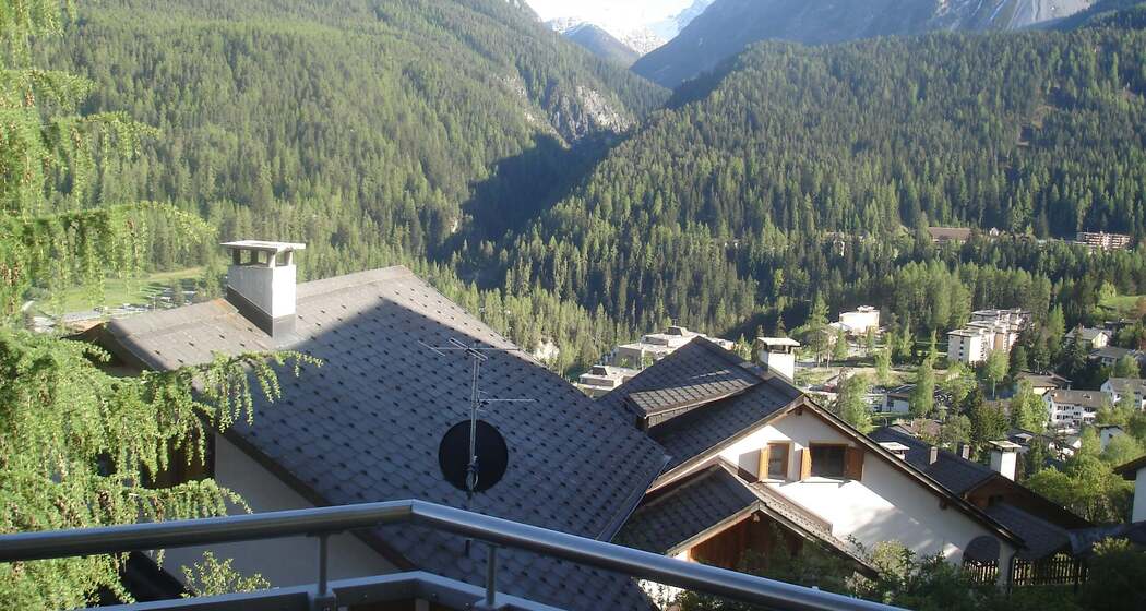 Aussicht Richtung Süden von der Terrasse