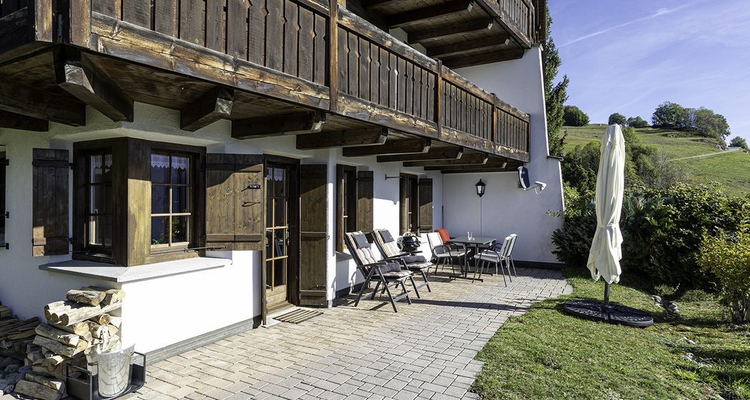 Ferienwohnung Bijou - Terrasse