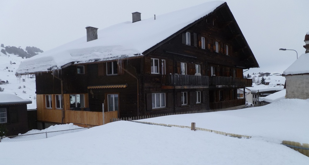 Ferienwohnung Crestas 55 - Ansicht Winter