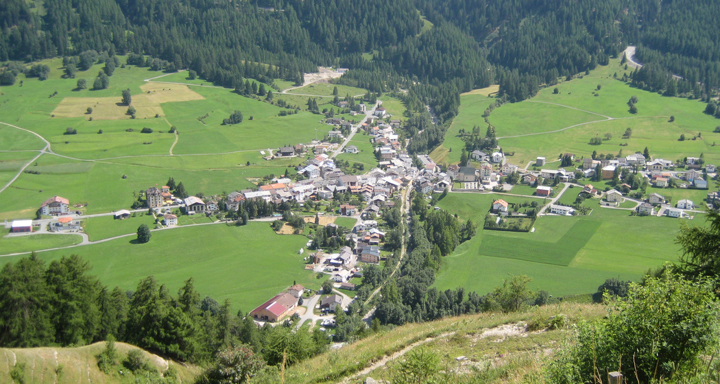 Santa Maria von oben, wir sind das rote Dach unten links
