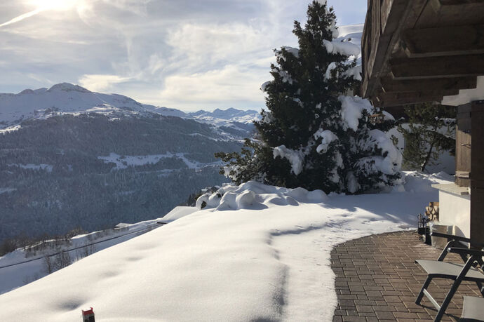 Ferienwohnung Bijou - Terrasse Aussicht