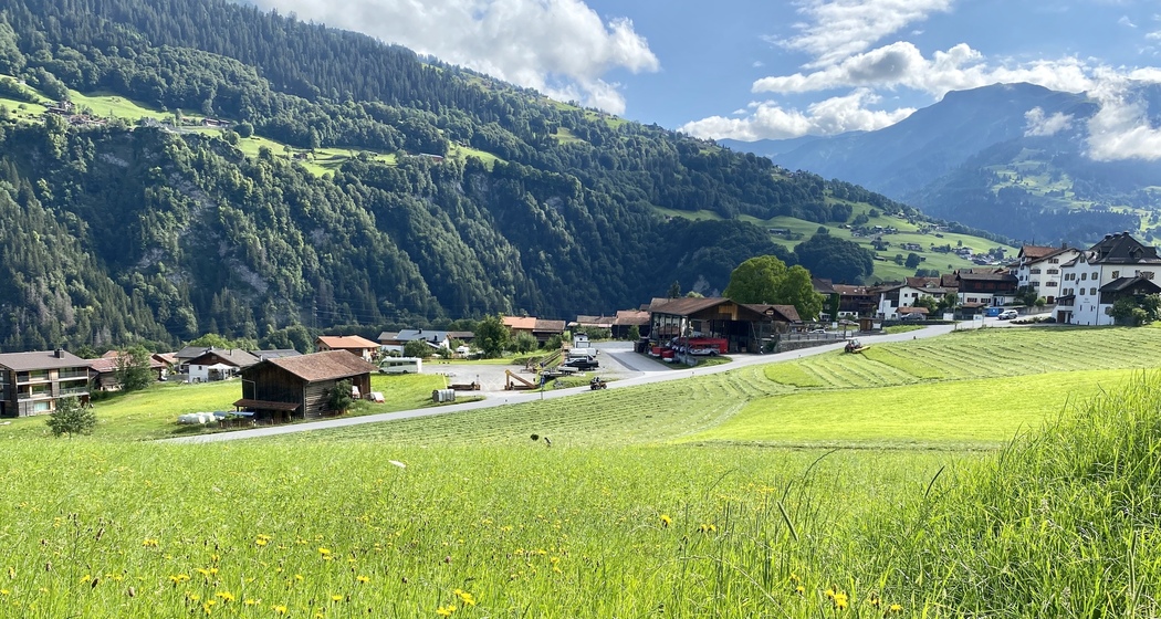 Camping Fideris - Ansicht von oberhalb