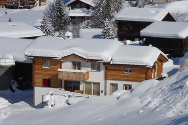 Ferienwohnung uf am Tobel, Obersaxen Tobel - Vista invernale