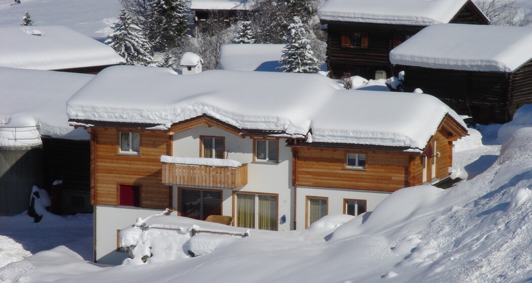 Ferienwohnung uf am Tobel, Obersaxen Tobel - Winter Ansicht