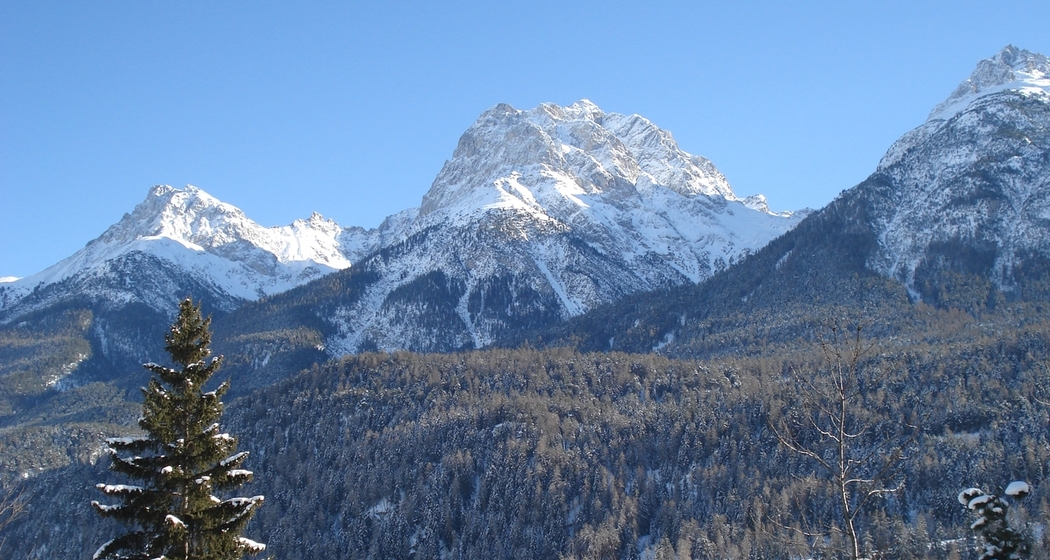 Aussicht Balkon Winter Süd