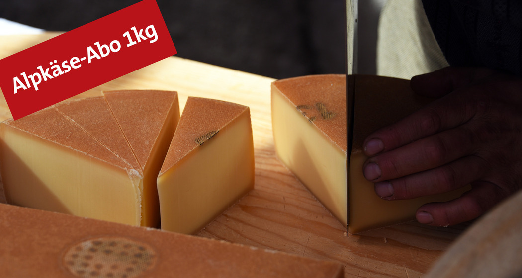 Feinster Alpkäse direkt nach Hause geliefert.