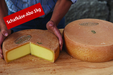 Schafkäse-Abo 1kg - ein Stück Prättigau nach Hause
