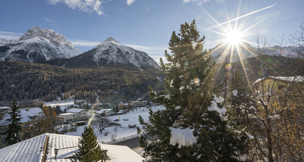 Ausblick auf die Unterengadiner Bergwelt