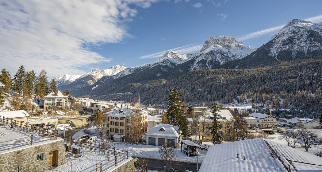 Panoramablick auf die Unterengadiner Bergwelt