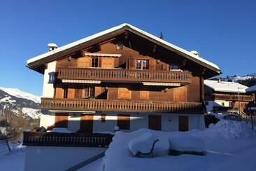Ferienwohnung Bim Chappeli Ostertag - Ansicht Winter