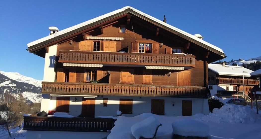 Ferienwohnung Bim Chappeli Ostertag - Ansicht Winter