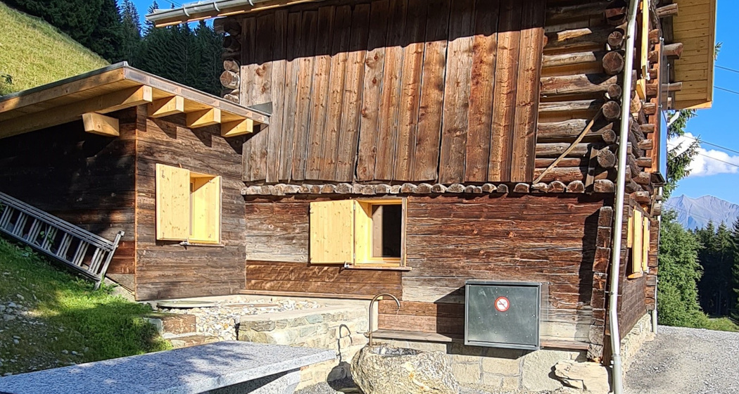 Maiensäss Tegia Cucagna, Ansicht Sommer