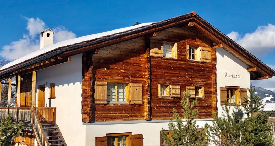 Ferienwohnung Alprüüsch - Ansicht Winter