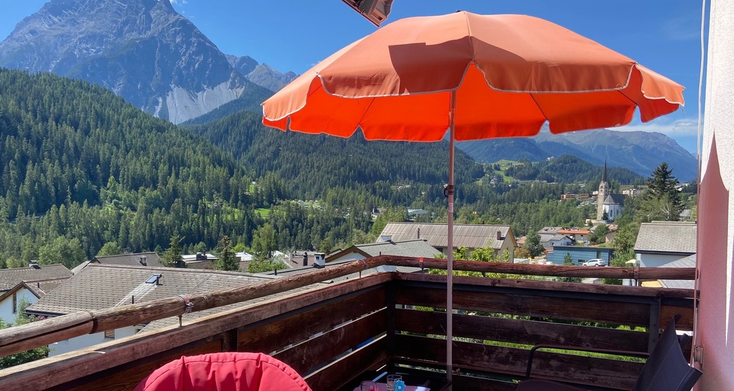 Blick vom Balkon