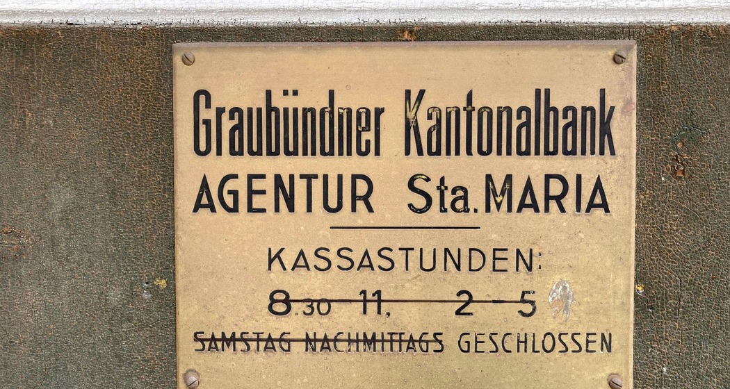 Banca Veglia - die alte Kantonalbank