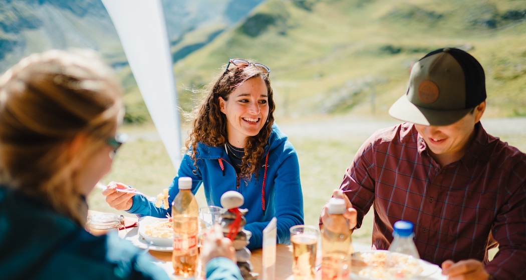 Hauptspeise in der Pizolhütte
