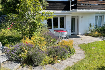 Eingang und Sitzplatz