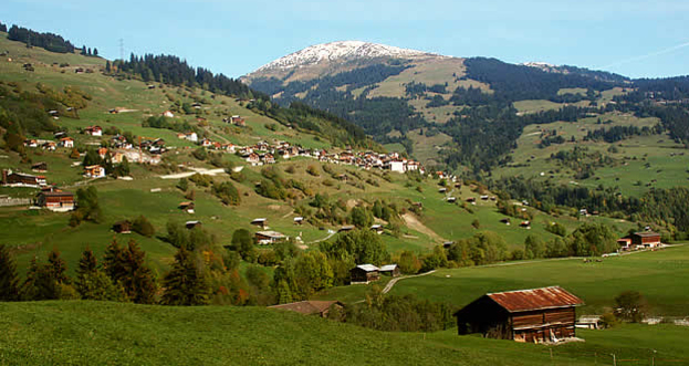 Ferienwohnung Spilgè - Aussicht Sommer