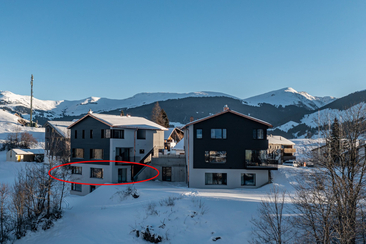 Ferienwohnung Marmarola Friberg - Aussenfoto Winter