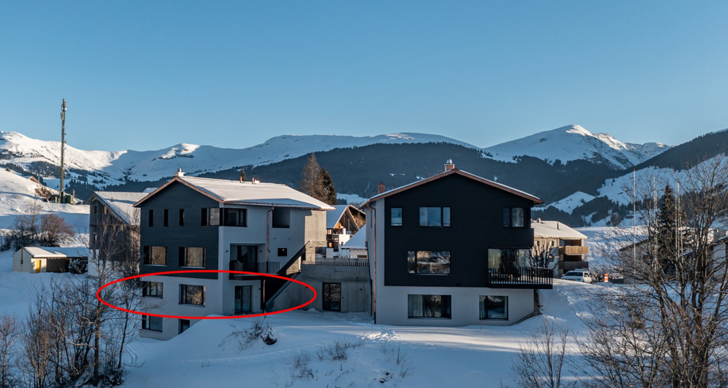 Ferienwohnung Marmarola Friberg - Aussenfoto Winter