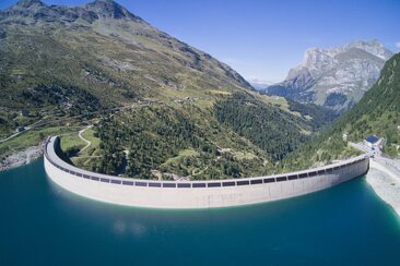 Staumauerbesichtigung Valle di Lei
