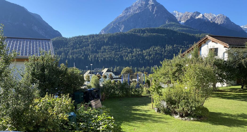 Sicht ab Terrasse, Studio-Ferienwohnung Süd