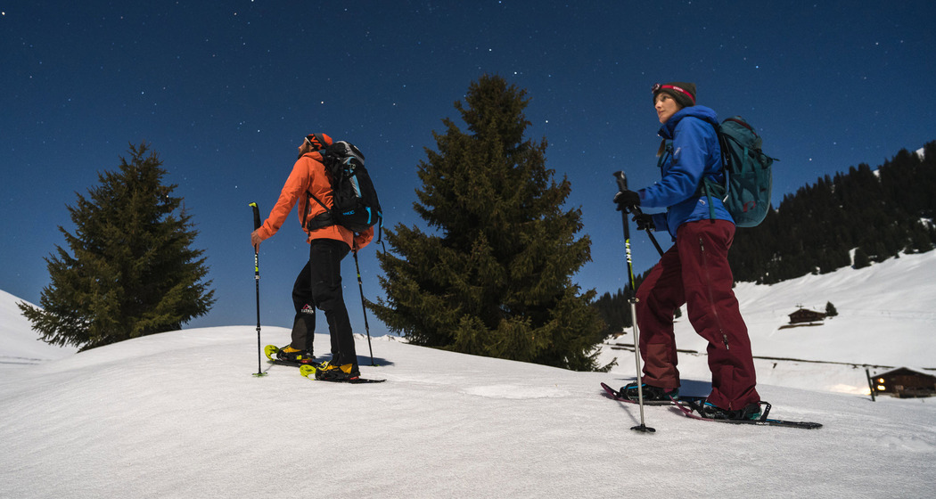 Mondschein-Schneeschuhtour St. Antönien