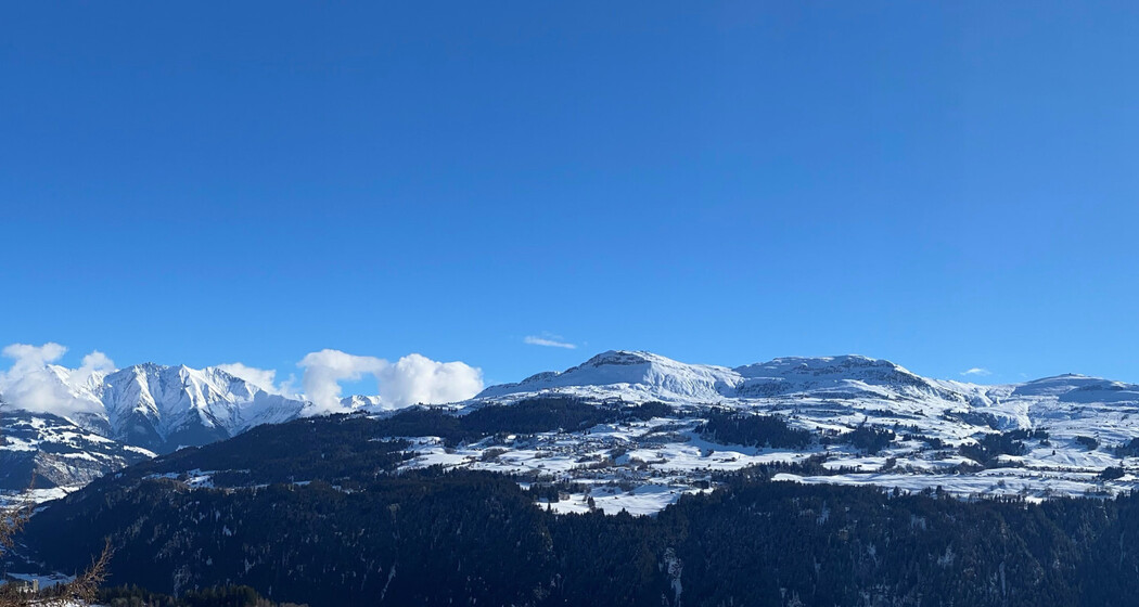 Ferienwohnung Casa Glix - Aussicht Winter