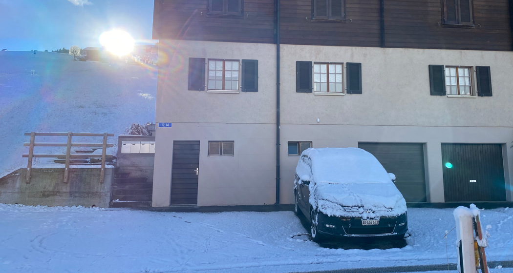 Ferienwohnung Markal, Obersaxen-Meierhof - Aussenansicht Winter