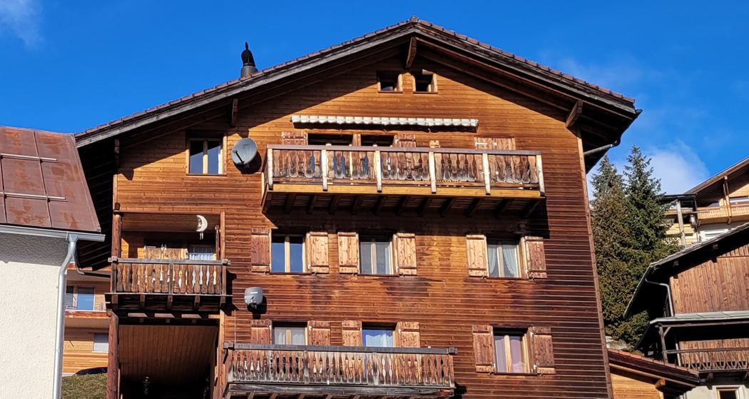 Ferienwohnung Plaun Fravgia - Ansicht Winter