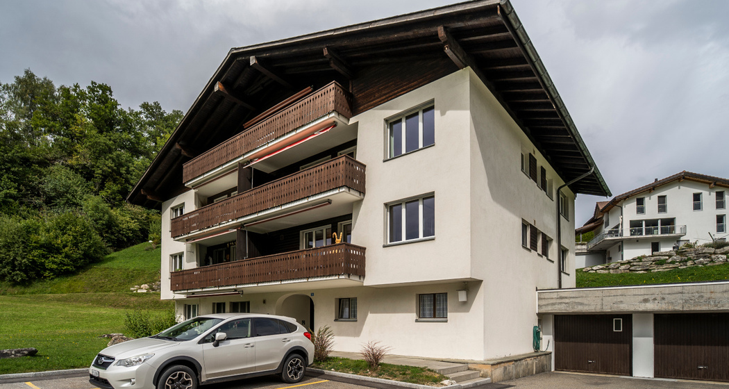 Ferienwohnung Casa Runaglias - Ansicht Sommer