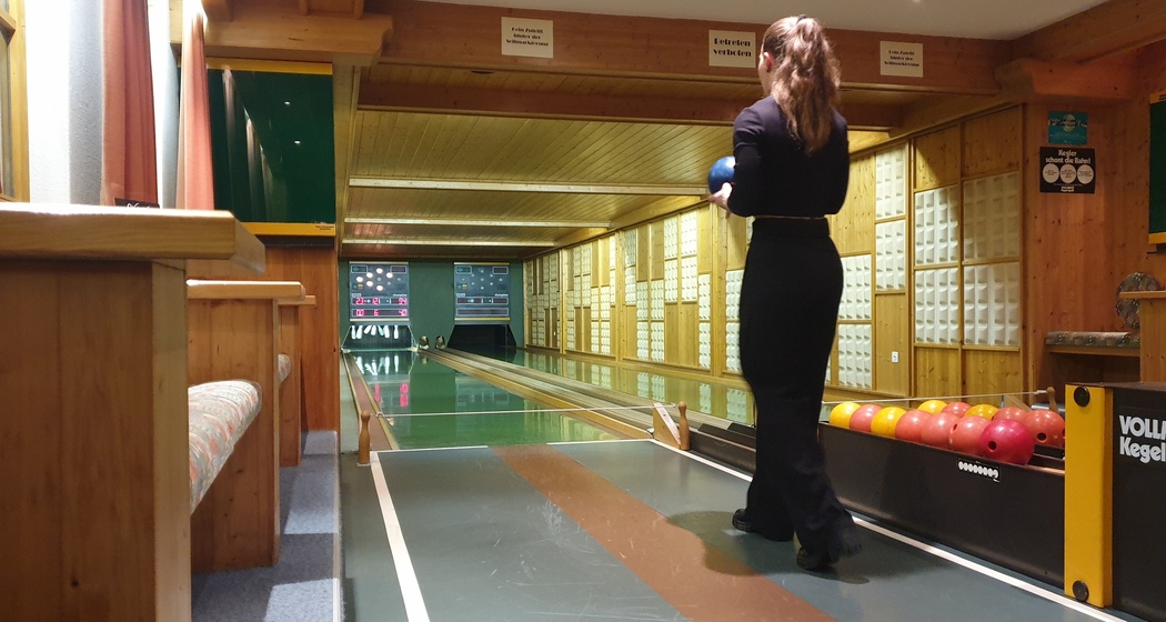Kegeln im Restaurant Steinbock