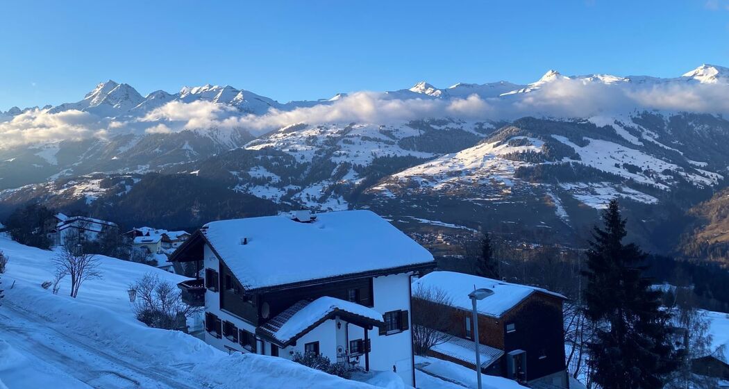 Ferienwohnung Roda Mulin - Aussicht Winter