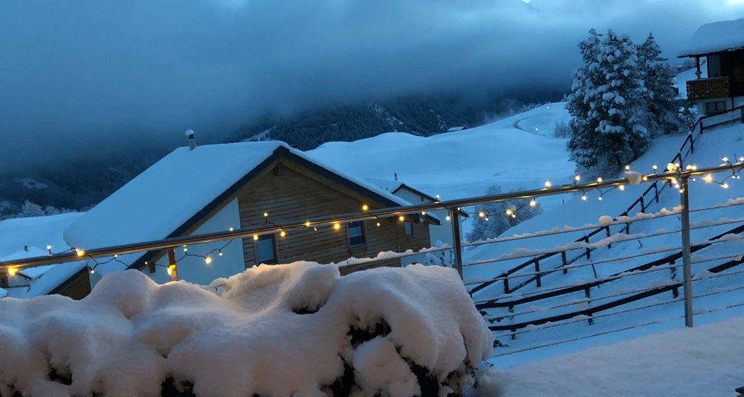 Ferienhaus Casa Montana - Aussicht Winter